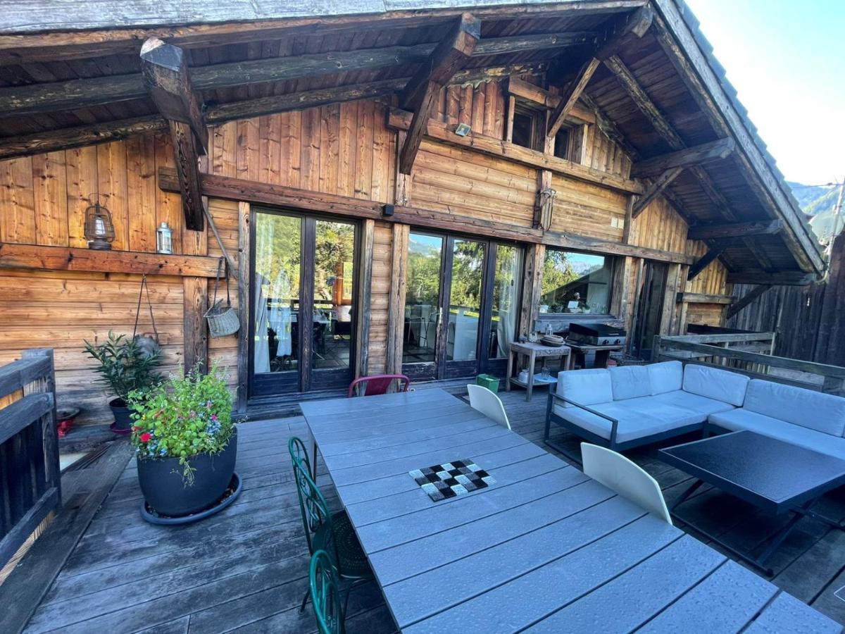 Magnifique chalet dans la vallée de Chamonix Servoz Exterior foto