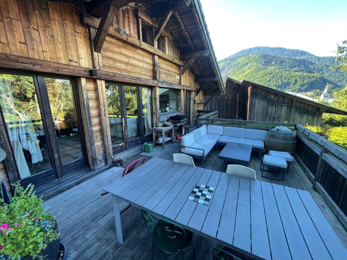 Magnifique chalet dans la vallée de Chamonix Servoz Exterior foto